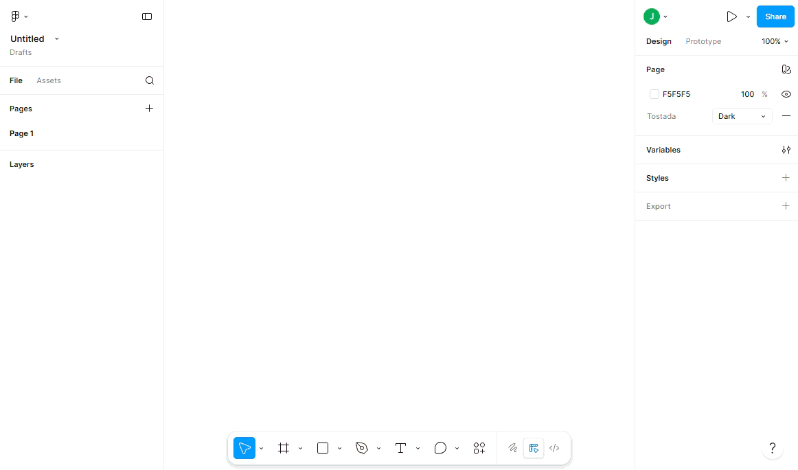 Prototyping in Figma with the imported Tostada tokens